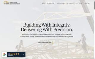 B&H Specialty Construction website