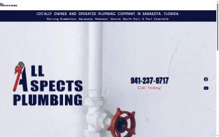 All Aspects Plumbing website
