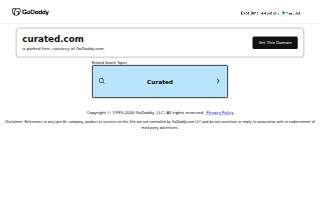 Curated Catering & Events website