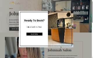 JoLunnah salon and boutique website
