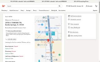 Walgreens of Bonita Springs website