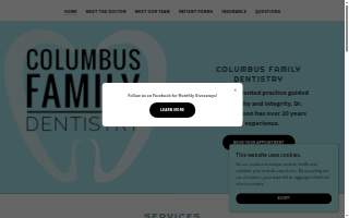 Columbus Family Dentistry website