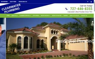 Clearwater Plumbing website