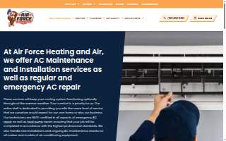 Air Force Heating & Air website
