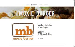 Moxie Burger website