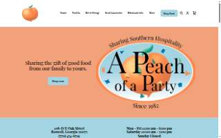 A Peach of a Party website