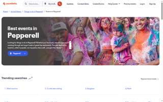 Events Catering website