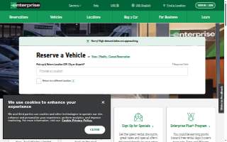 Enterprise Truck Rental of Roswell website