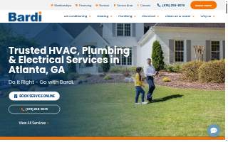 Bardi Heating, Cooling, Plumbing, Electrical website