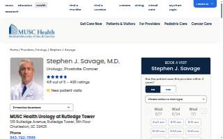 Stephen J. Savage, MD of Mt Pleasant website