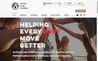 Active Care Atlanta website