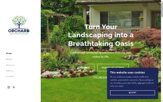 Orchard Landscaping website