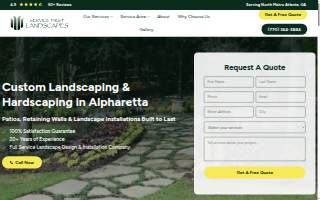 Service First Landscapes website