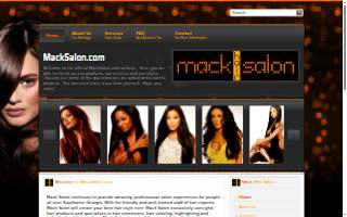 Mack Hair Salon website