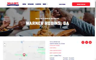 Walk-On's Sports Bistreaux - Warner Robins Restaurant website