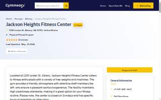 Jackson Heights Fitness Center website