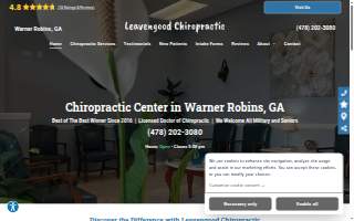 Leavengood Chiropractic website