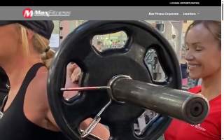 Max Fitness website