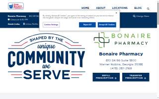 Bonaire Pharmacy website