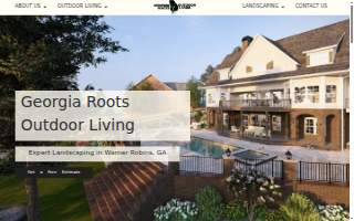 Georgia Roots Landscaping & Outdoor Living of Warner Robins website