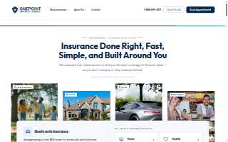 OnePoint Insurance Agency website