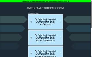 Import Auto Repair website