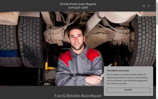 North Point Auto Repair website