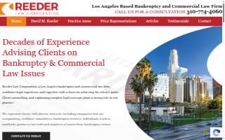 Reeder Law Firm website
