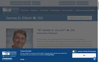 Carolina Eyecare Physicians: James D. Elliot III, O.D. website