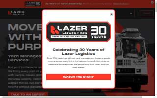 Lazer Logistics website