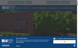Carolina Eyecare Physicians - Mt. Pleasant website