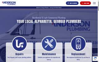 Anderson Plumbing website