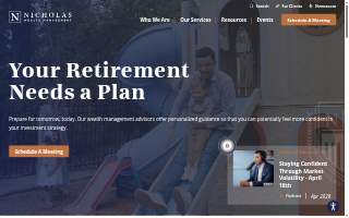 Nicholas Wealth Management website
