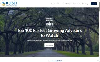 Bush Wealth Management website
