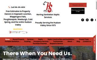 Herring Septic Service website