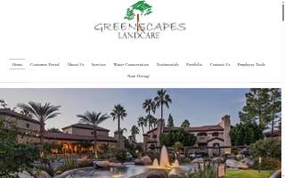 Greenscapes lawn care and landscaping website