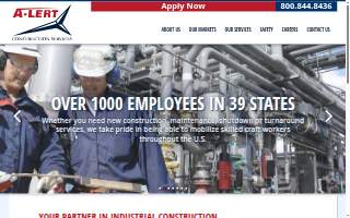A-Lert Construction Services, Valdosta website