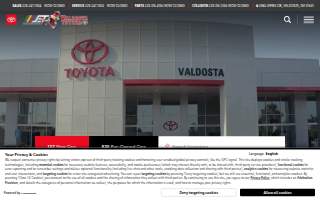 Valdosta Toyota website