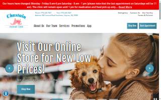 Chastain Animal Clinic website