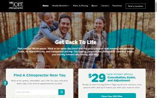 The Joint Chiropractic of Brookhaven website