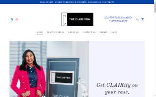 The Clair Firm LLC website