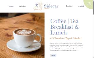 Sidecar Coffee website