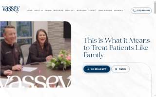 Vassey Dental Partners website