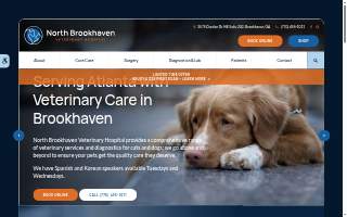North Brookhaven Veterinary Hospital website