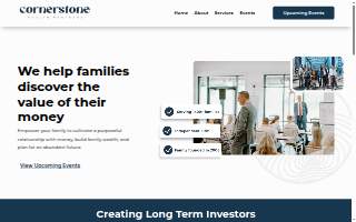 Cornerstone Wealth Partners website