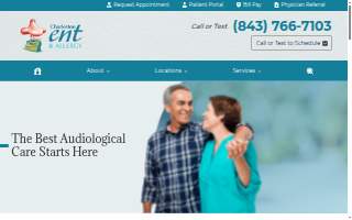 Hearing Center at Charleston ENT & Allergy of Hilton Head Island website