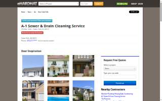 A-1 Pumping Service and Drain Cleaning website