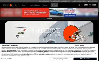 Sarchione Chrysler Dodge Jeep Ram website