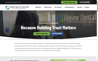 Lifetime Dental of Gainesville website