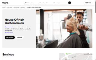 House Of Hair Custom Salon website